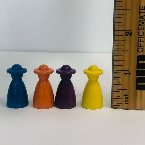 vtg 1994 ravensburger enchanted forest board game replacement wooden figure 1 in - Picture 2 of 5